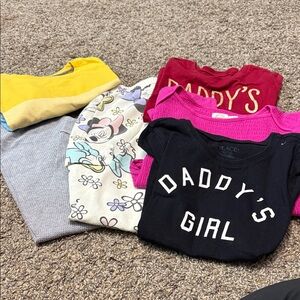 Daddy's Girl Black Graphic Tee - Kids Shirt